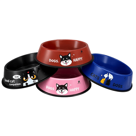 Demirhan Desenli Çelik Kedi ve Köpek Mama Kabı 18 cm