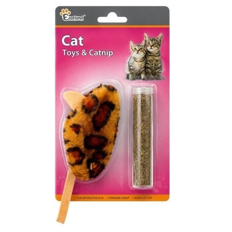 Eastland Catnipli Kedi Otlu Peluş Kedi Oyuncağı 6x10 cm