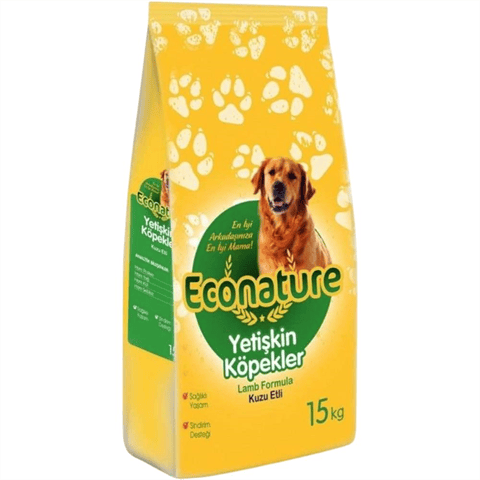 Econature Kuzu Etli Yetişkin Köpek Maması 15 kg