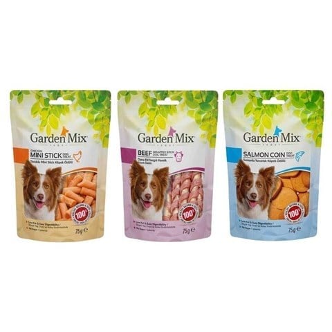 Garden Mix Köpek Ödül Maması 75 gr 3 Adet Karışık