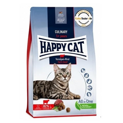 Happy Cat Culinary Voralpen Rind Biftekli Yetişkin Kedi Maması 4 kg