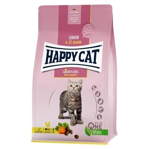 Happy Cat Junior Tavuklu Yavru Kedi Maması 10 Kg