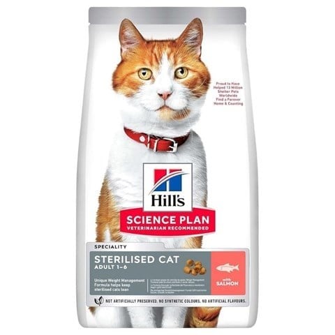 Hill's Somonlu Kısırlaştırılmış Yetişkin Kedi Maması 3 kg
