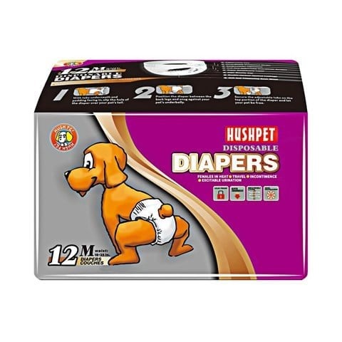 Hushpet Ultra Emici Köpek Külot Çiş Pedi M Beden 12'li