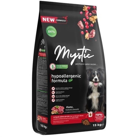 Mystic Kuzu Etli Yetişkin Köpek Maması 15 kg