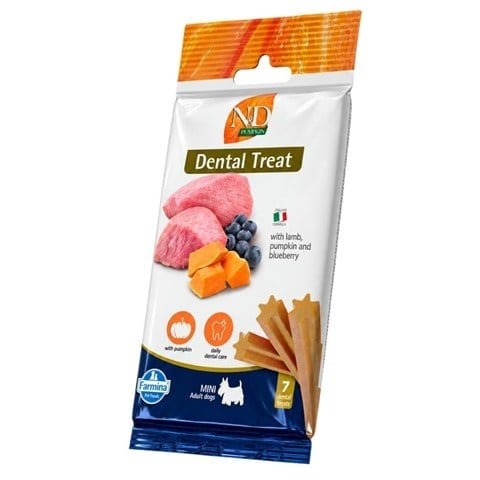 N&D Kuzulu, Bal Kabaklı ve Yaban Mersinli Küçük Irk Köpek Ödül Maması 60 gr 7'li