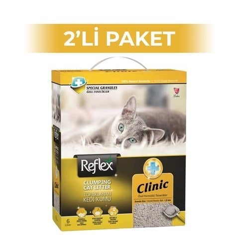 Reflex Clinic İdrar Yolu Hastalığı Önleyen Kedi Kumu 10 lt 2 Adet