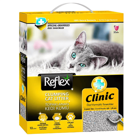 Reflex Klinik Özel Formüllü Topaklanan Kedi Kumu 10 lt