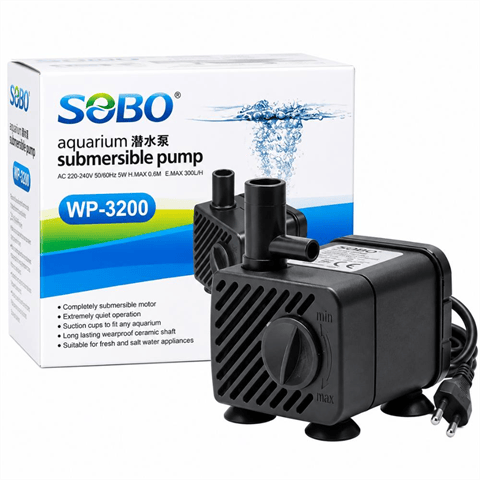 Sobo WP-3200 Akvaryum Kafa Motoru 300 L/saat 5W