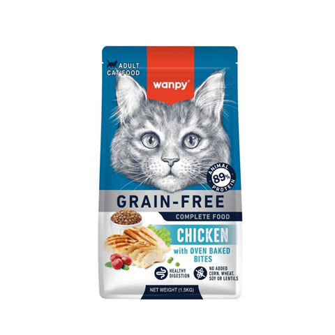 Wanpy Tahılsız Tavuklu Yetişkin Kedi Maması 1,5 kg