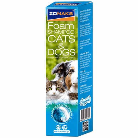 Zonaks Aloe Vera Kokulu Kedi ve Köpek Köpük Şampuanı 250 ml