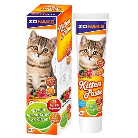 Zonaks Böğürtlen ve Nar Özlü Kitten Paste Yavru Kedi Macunu 100 gr