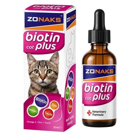 Zonaks Kedi Tüy Dökümü Azaltıcı Biotin Plus 50 ml