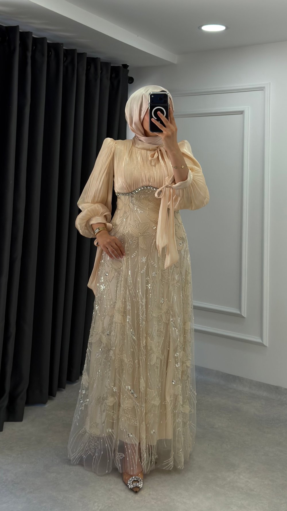 Hüsna Abiye | Bej