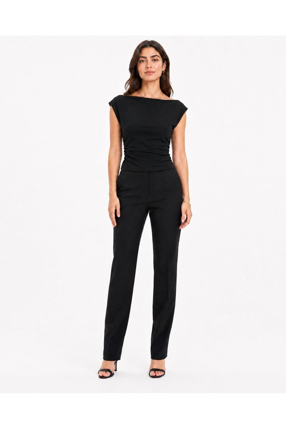 Kayık Yaka Crop Top
