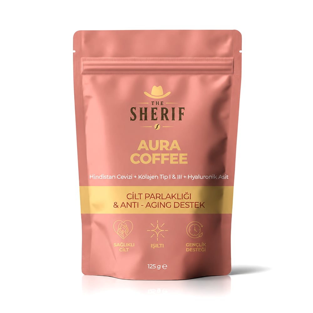 The Sherif AURA COFFEE (Cilt Parlaklığı + Anti-Aging Destek) 125gr