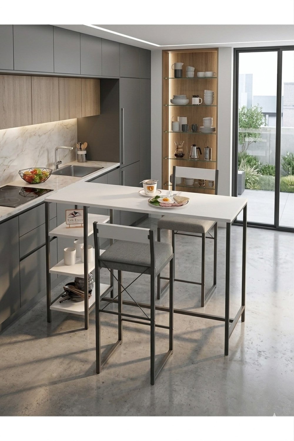 RAFLI MİNDERLİ GOOD TAKIM BEYAZ 2654B