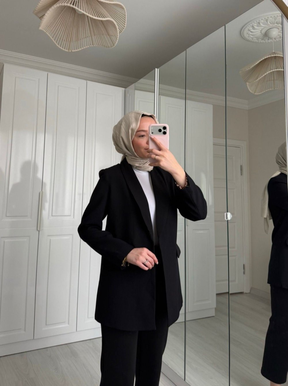 LEOPAR ASTARLI BLAZER CEKET SİYAH
