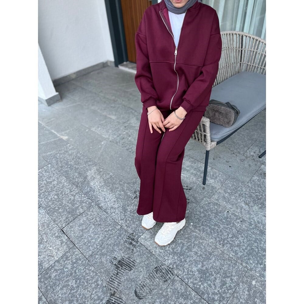 Oysh Kumaş Pantolonlu Takım - Borda 