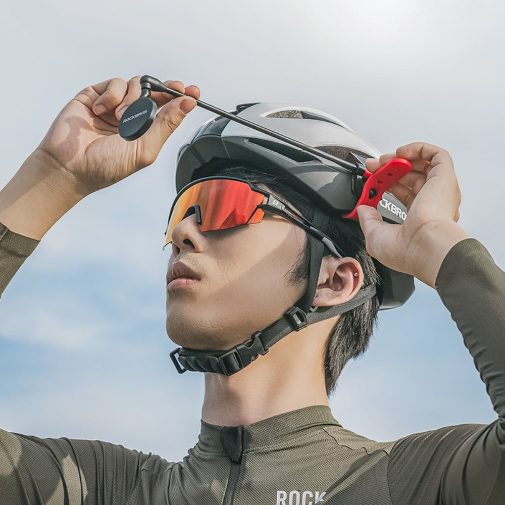 Rockbros Kask İçin Bisiklet Dikiz Aynası – 360° Ayarlanabilir