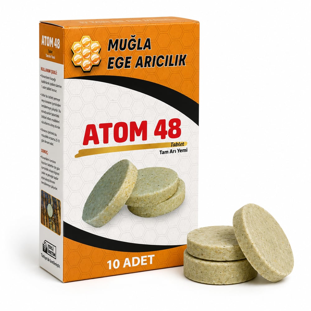 ATOM 48 TABLET TAM ARI YEMİ 10 ADET  - YT04062