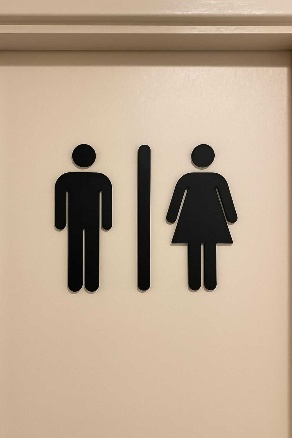 3D Baskı Erkek Kadın Tuvalet Kapı İşareti – WC Kapı Tabelası