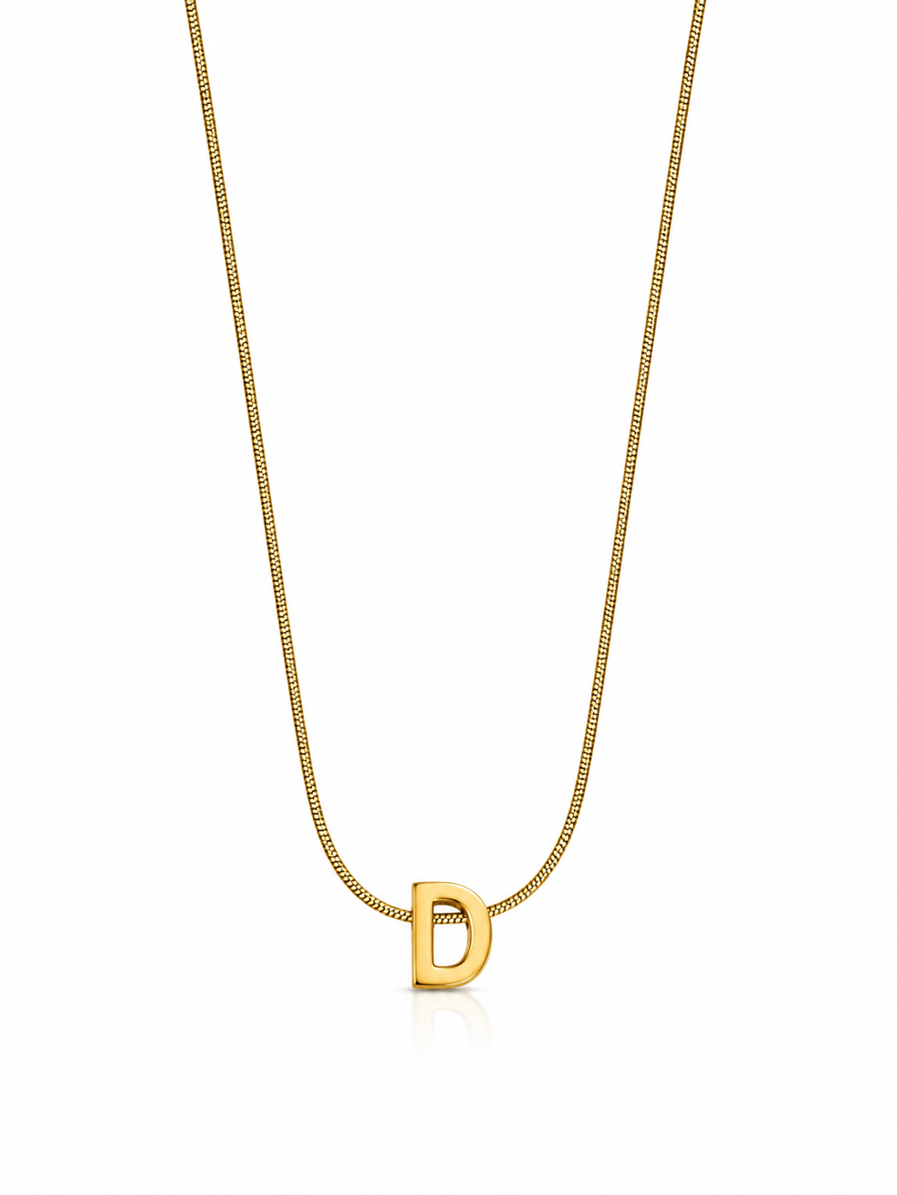 Gold-Çelik S Harf Kolye