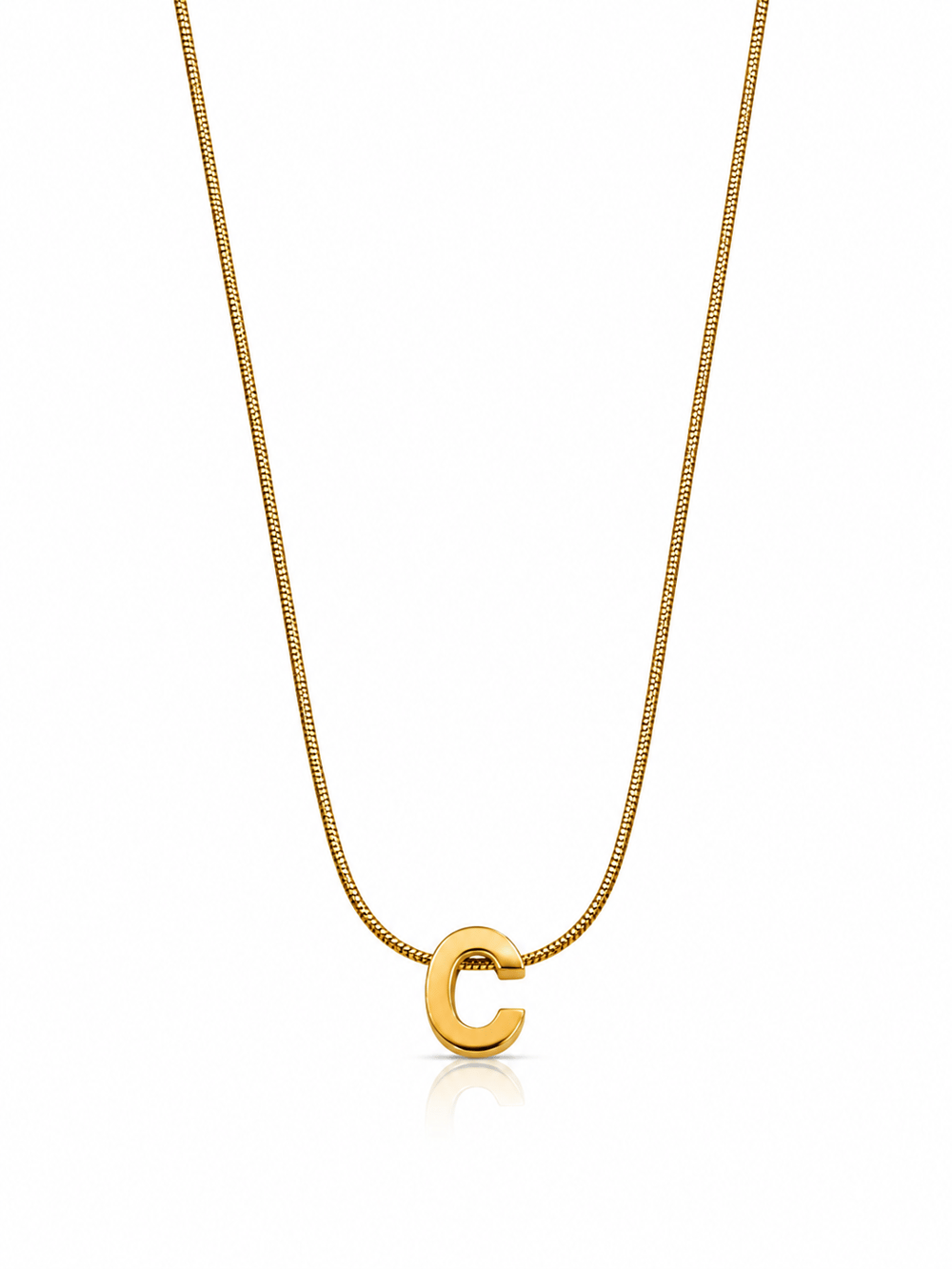 Gold-Çelik S Harf Kolye