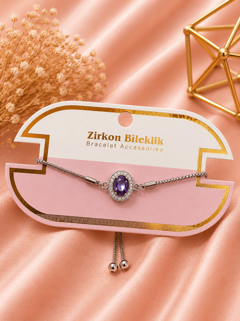 Zirkon Taşlı Bileklik