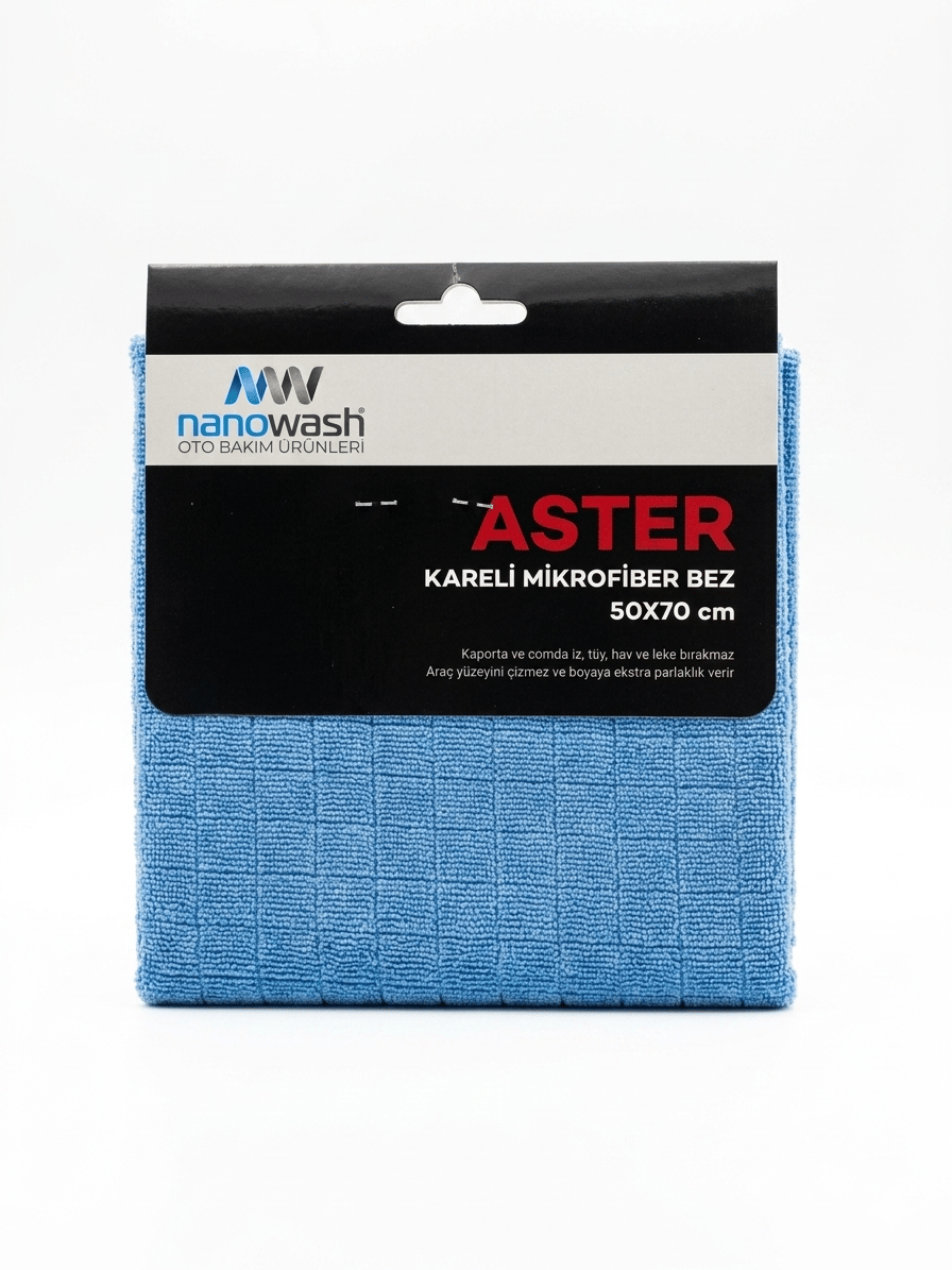 NANOWASH ASTER KARELİ MİKROFİBER BEZ 50X70 CM