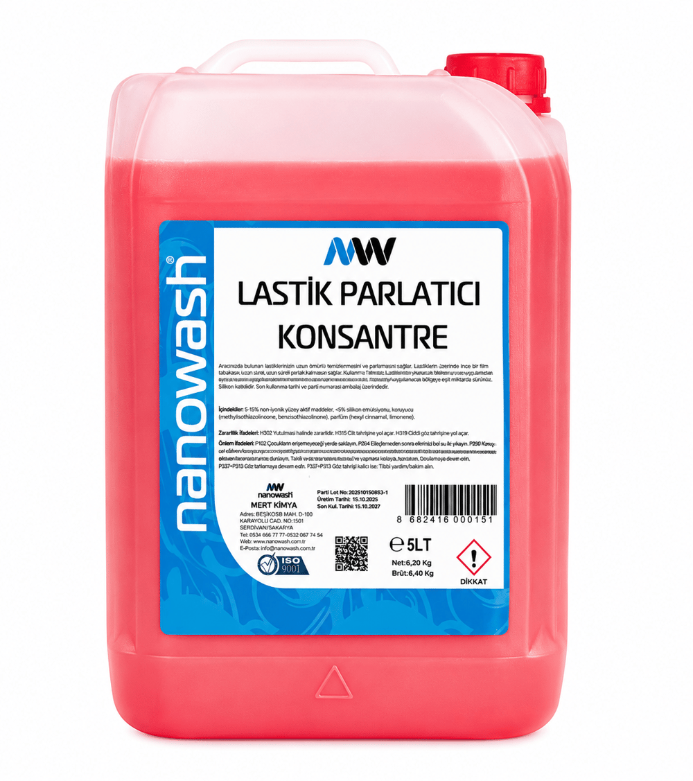 Nanowash Lastik Parlatıcı Konsantre 5 Lt