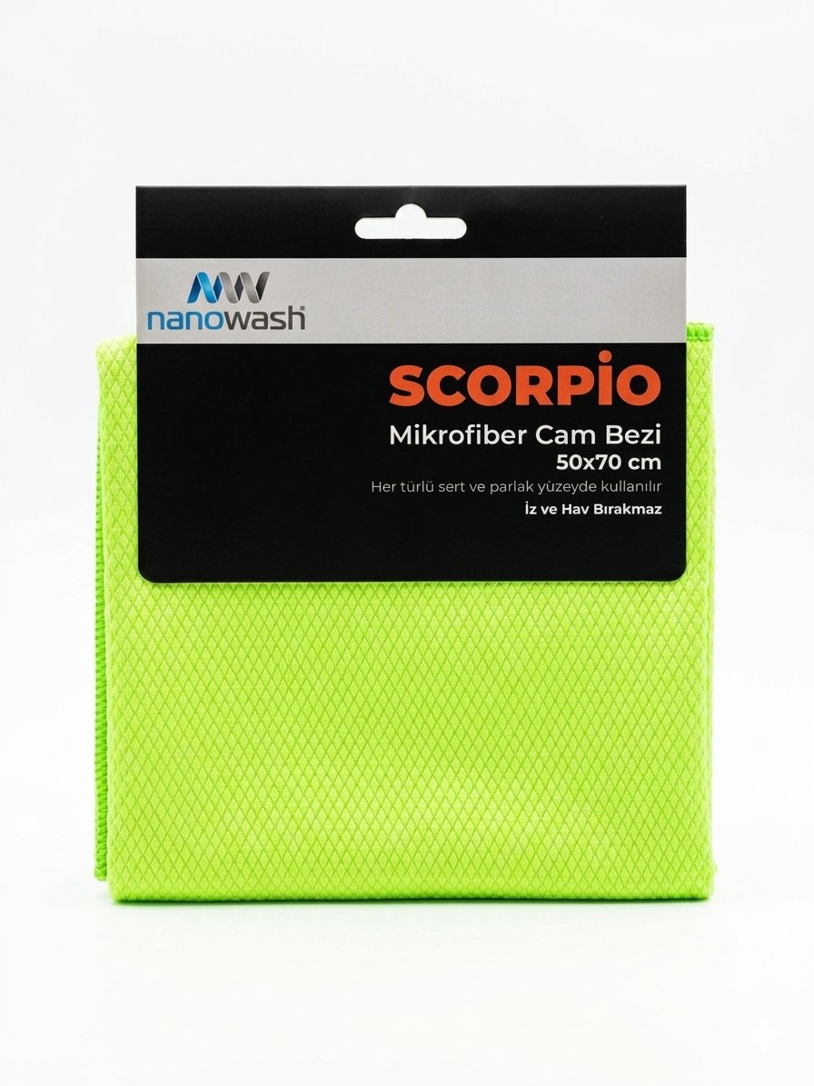NANOWASH SCORPİO MİKROFİBER CAM BEZİ 50X70 CM