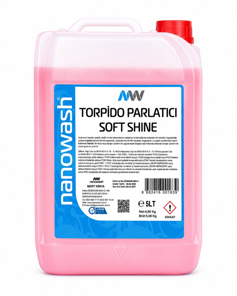 Nanowash Torpido Parlatıcı Soft Shine 5 Lt