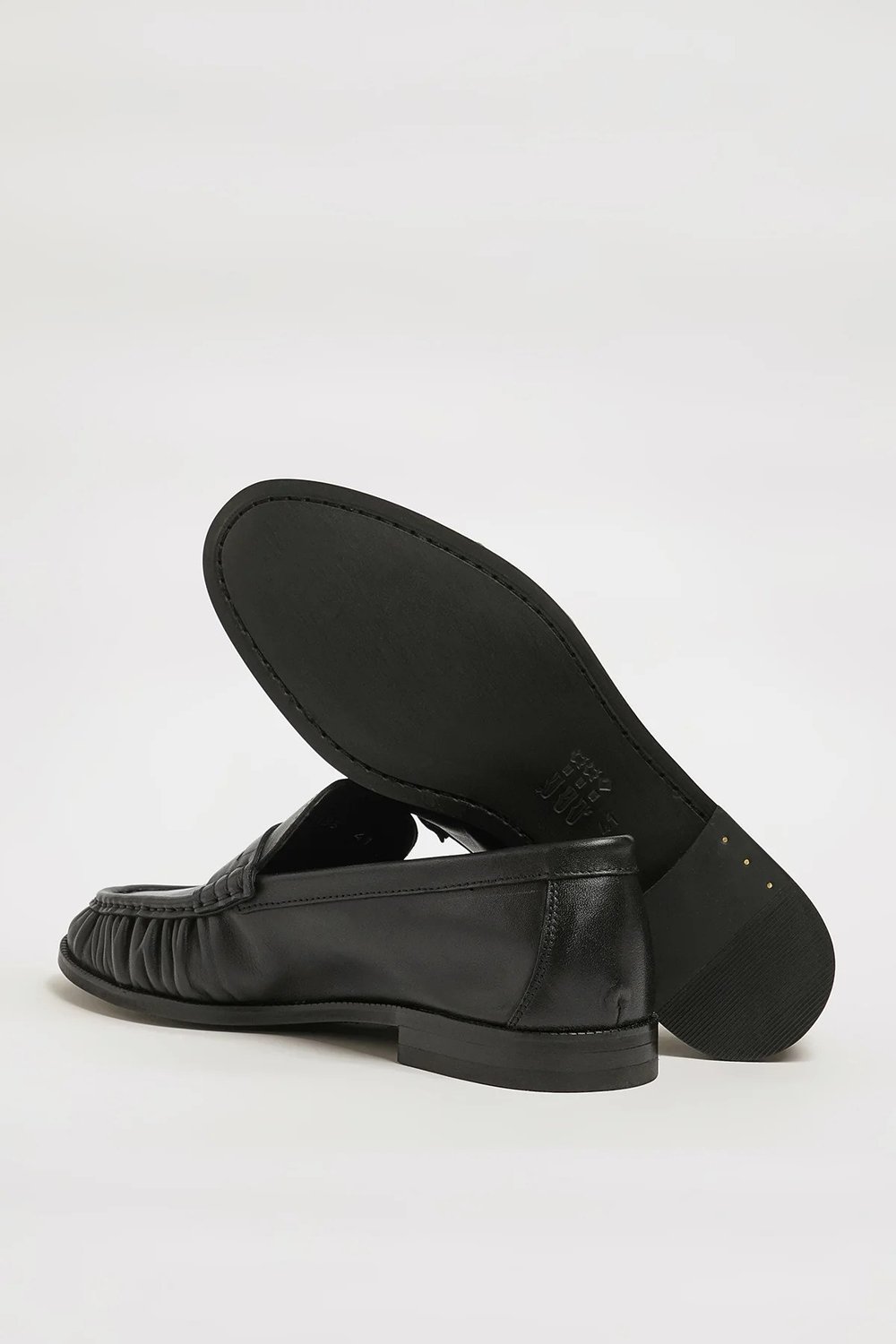 Amory Model Hakiki Natural Deri Neolitik Taban Loafer Ayakkabı - SİYAH
