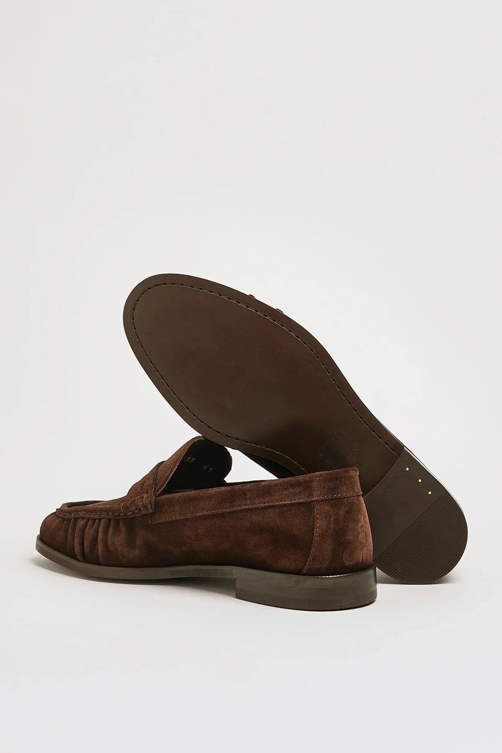 Amory V2 Model Hakiki Süet Deri Neolitik Taban Loafer Ayakkabı - KAHVERENGİ