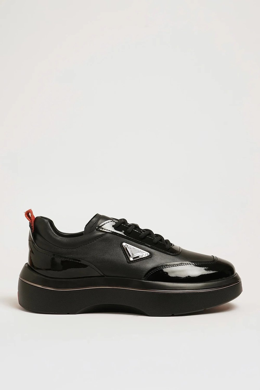 Armando Model Hakiki Kombinasyonlu Deri İthal Taban Sneaker Ayakkabı - SİYAH
