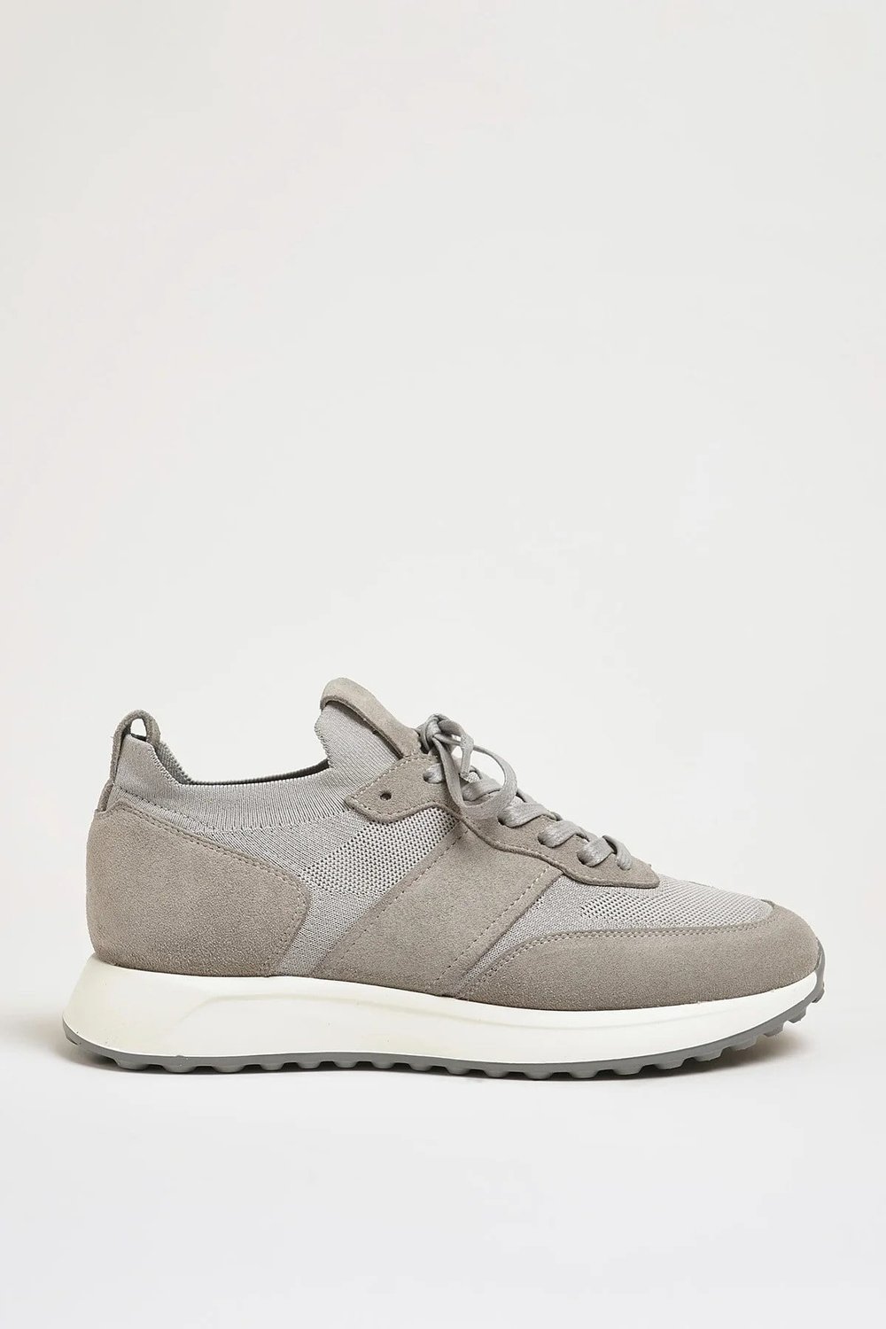 Bosco Model Hakiki Kombinasyonlu Deri Eva Taban Sneaker Ayakkabı - GRİ