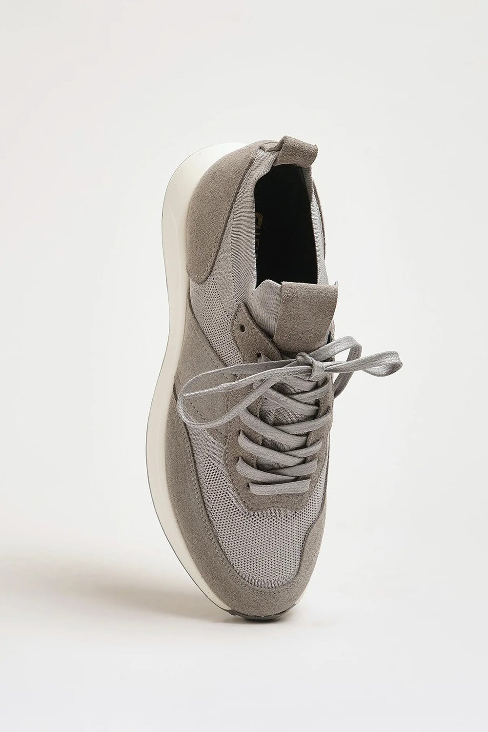 Bosco Model Hakiki Kombinasyonlu Deri Eva Taban Sneaker Ayakkabı - GRİ