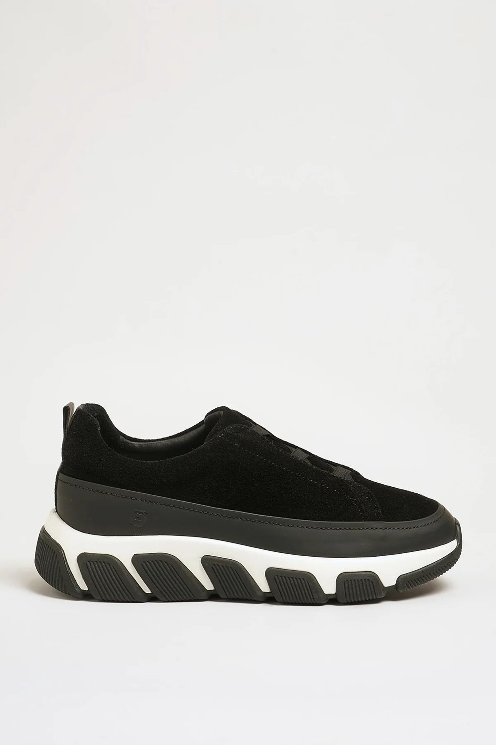 Brooklyn Model Hakiki Süet Deri İthal Taban Lastikli Sneaker Ayakkabı - SİYAH