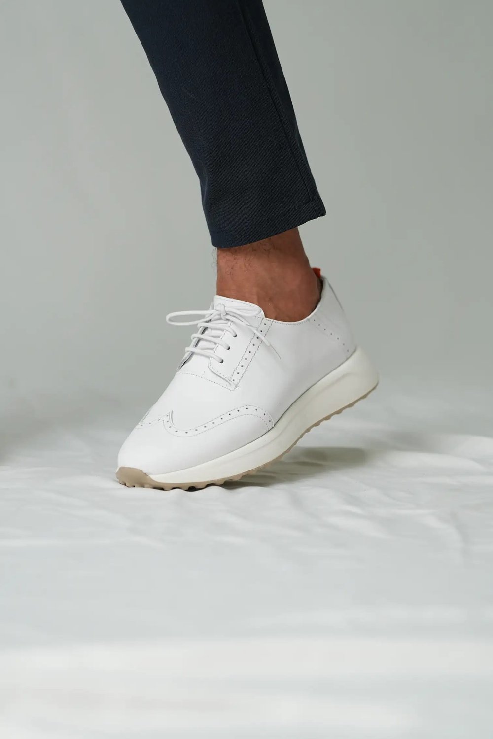 Crish Model Hakiki Natural Deri Eva Taban Casual Ayakkabı - BEYAZ