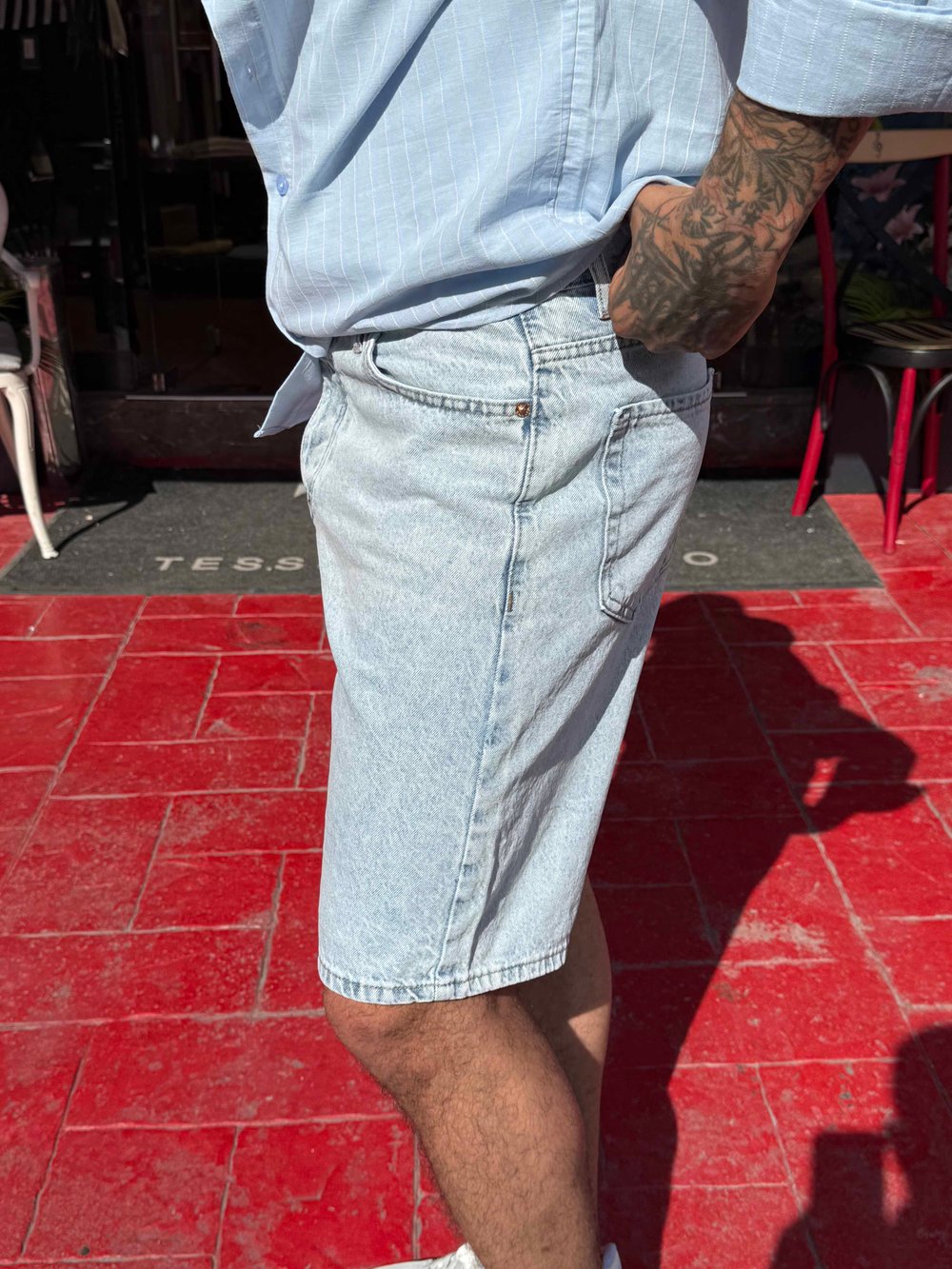 Denim Bermuda Şort