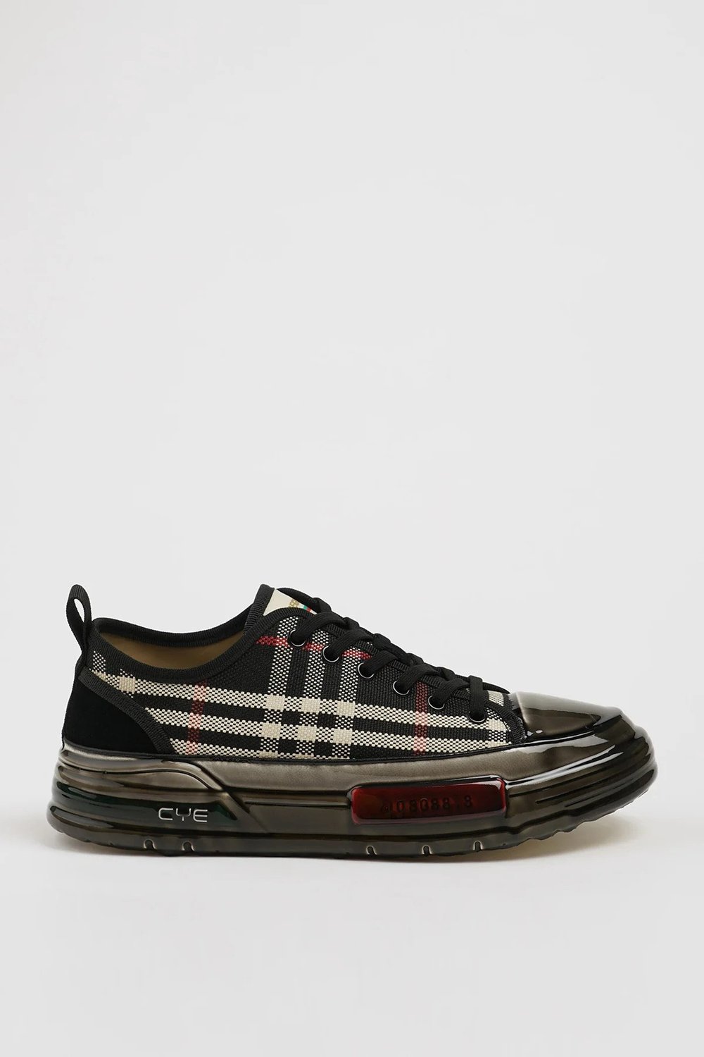 Ekose Model Özel Jel Taban Sneaker Ayakkabı - SİYAH