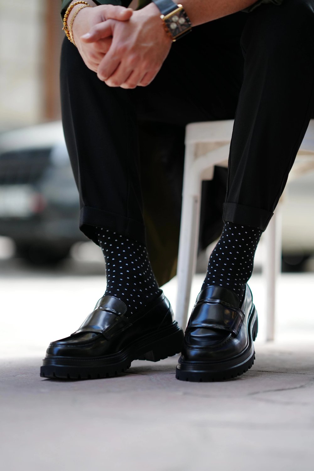 Kafka Model Hakiki Açma Deri Eva Taban Casual Ayakkabı - SİYAH