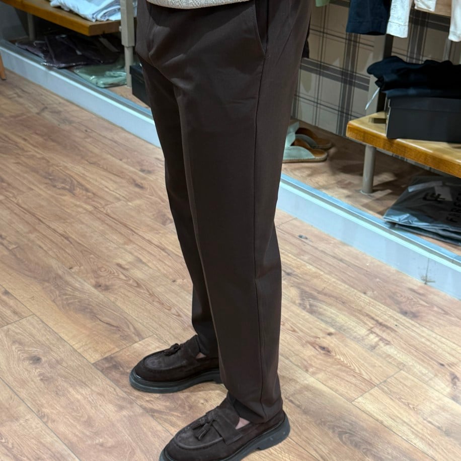 KAHVERENGİ PREMİUM KUMAŞ PANTALON