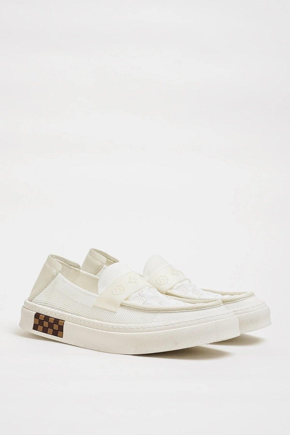Luis Model Hakiki Örme Triko Kumaş İthal Taban Sneaker Ayakkabı - BEYAZ