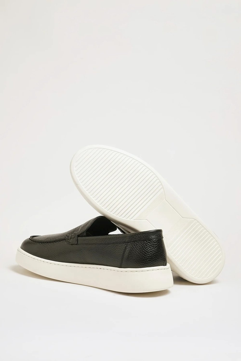 Mane V2 Model Hakiki Floater Deri Eva Taban Loafer Ayakkabı - SİYAH