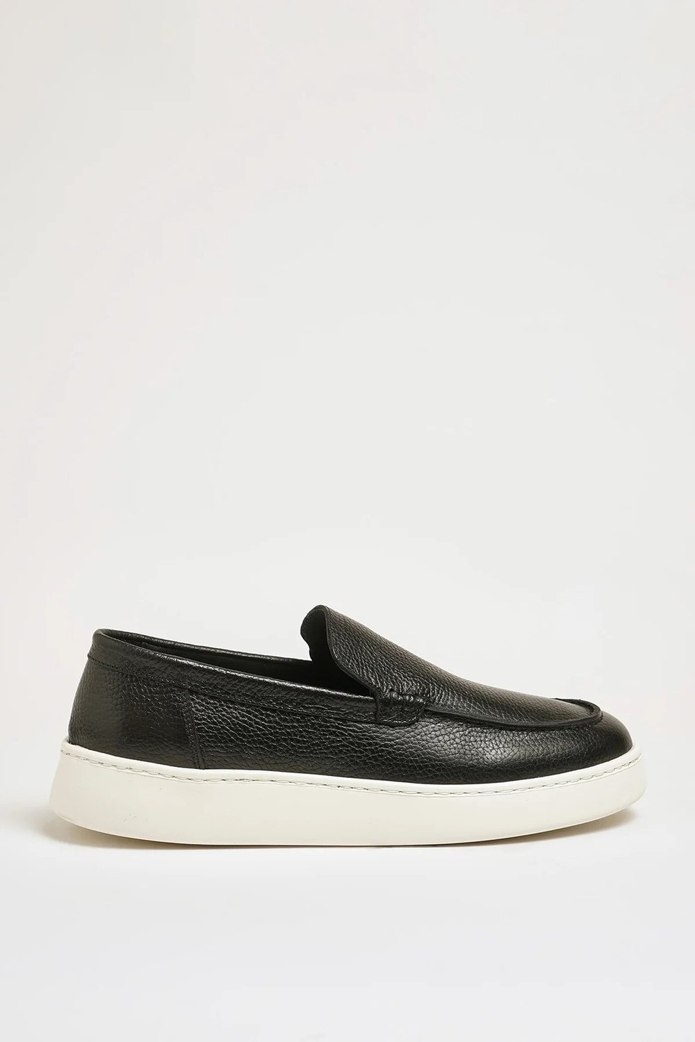 Mane V2 Model Hakiki Floater Deri Eva Taban Loafer Ayakkabı - SİYAH