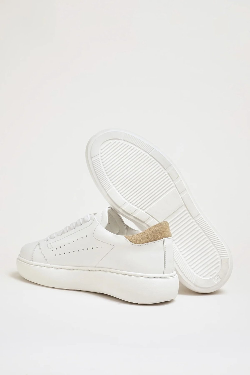 Marisa Model Hakiki Natural Deri Eva Taban Sneaker Ayakkabı - BEYAZ