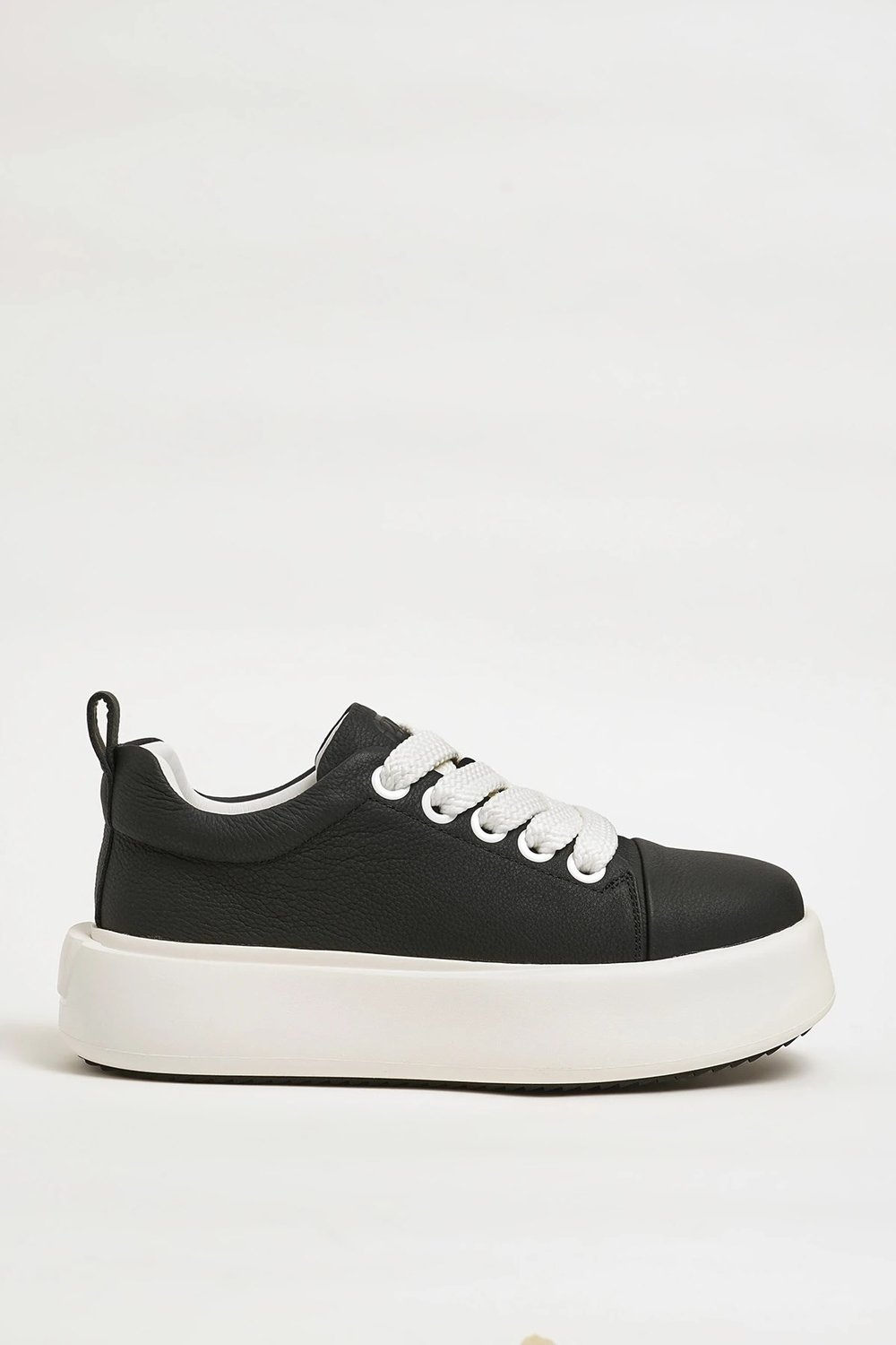 Night Model Hakiki Natural Deri İthal Taban Sneaker Ayakkabı - SİYAH