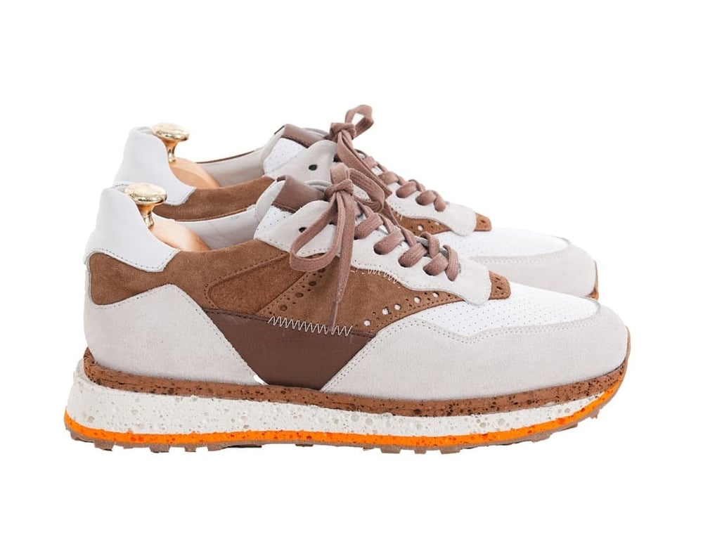 Olivier Model Kombinasyonlu Deri Eva Taban Sneaker Ayakkabı - BEJ